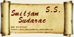 Smiljan Sudarac vizit kartica